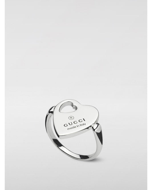 Gucci Heart Ring Statement Piece Women Silver Jewelry Silver
