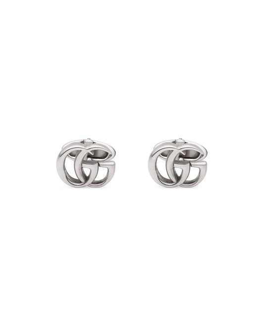 Gucci GG Cufflinks Interlocking G Logo Women Silver Jewelry Silver