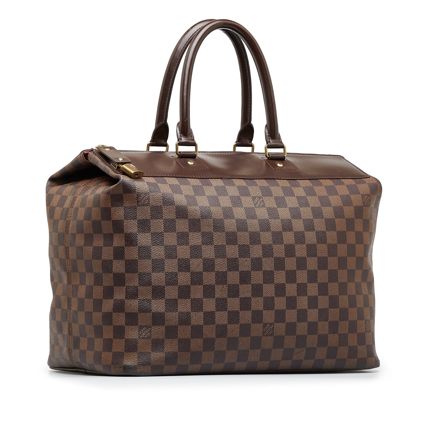 LOUIS VUITTON Damier Ebene Greenwich PM Travel Bag