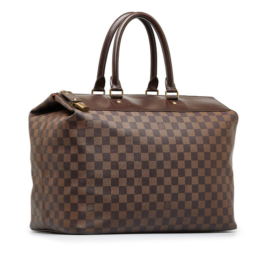 LOUIS VUITTON Damier Ebene Greenwich PM Travel Bag