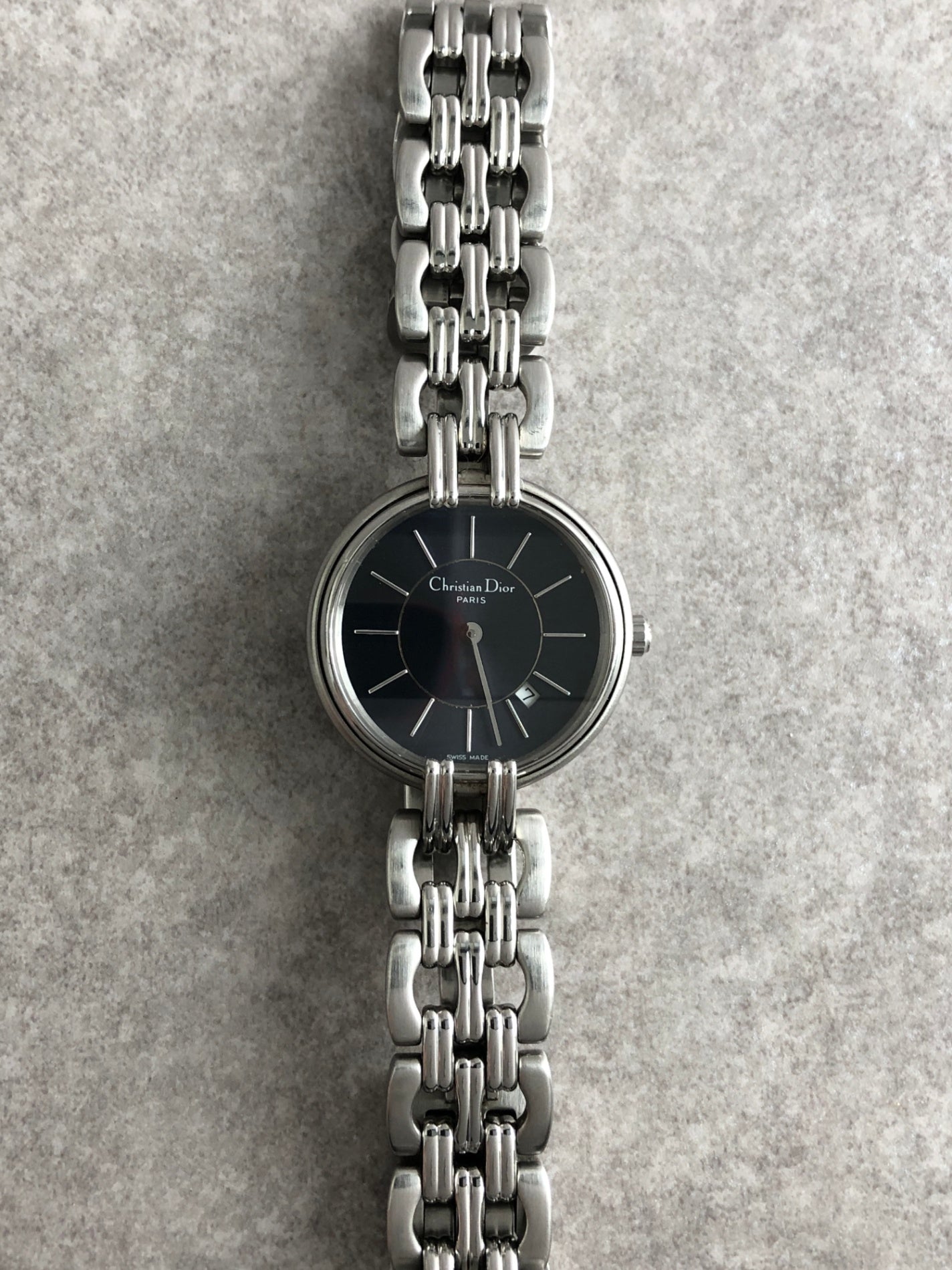 Christian Dior Quartz Watch Silver M51980 Vintage 3ptzbd