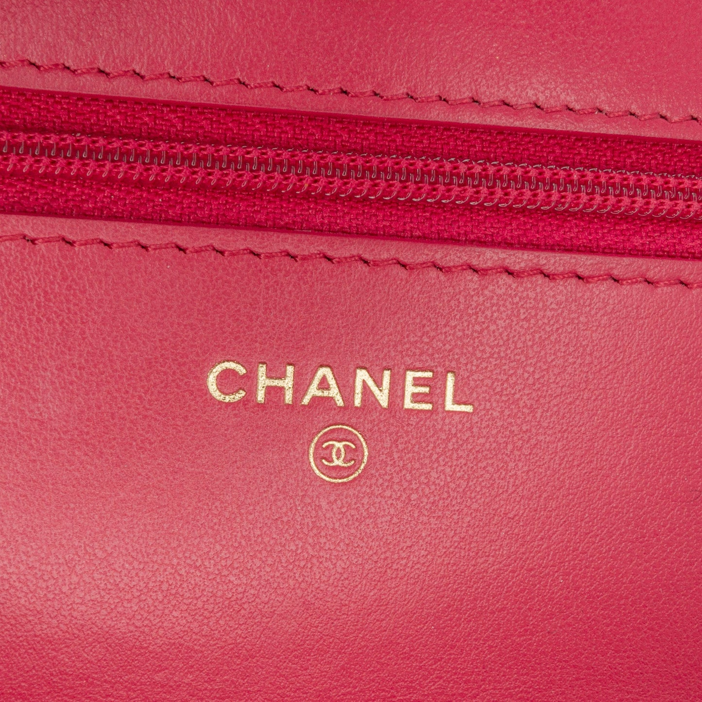 Pink Chanel Quilted Lambskin 19 Wallet on Chain Crossbody Bag