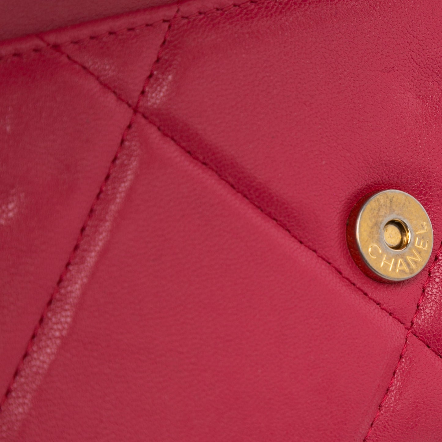 Pink Chanel Quilted Lambskin 19 Wallet on Chain Crossbody Bag
