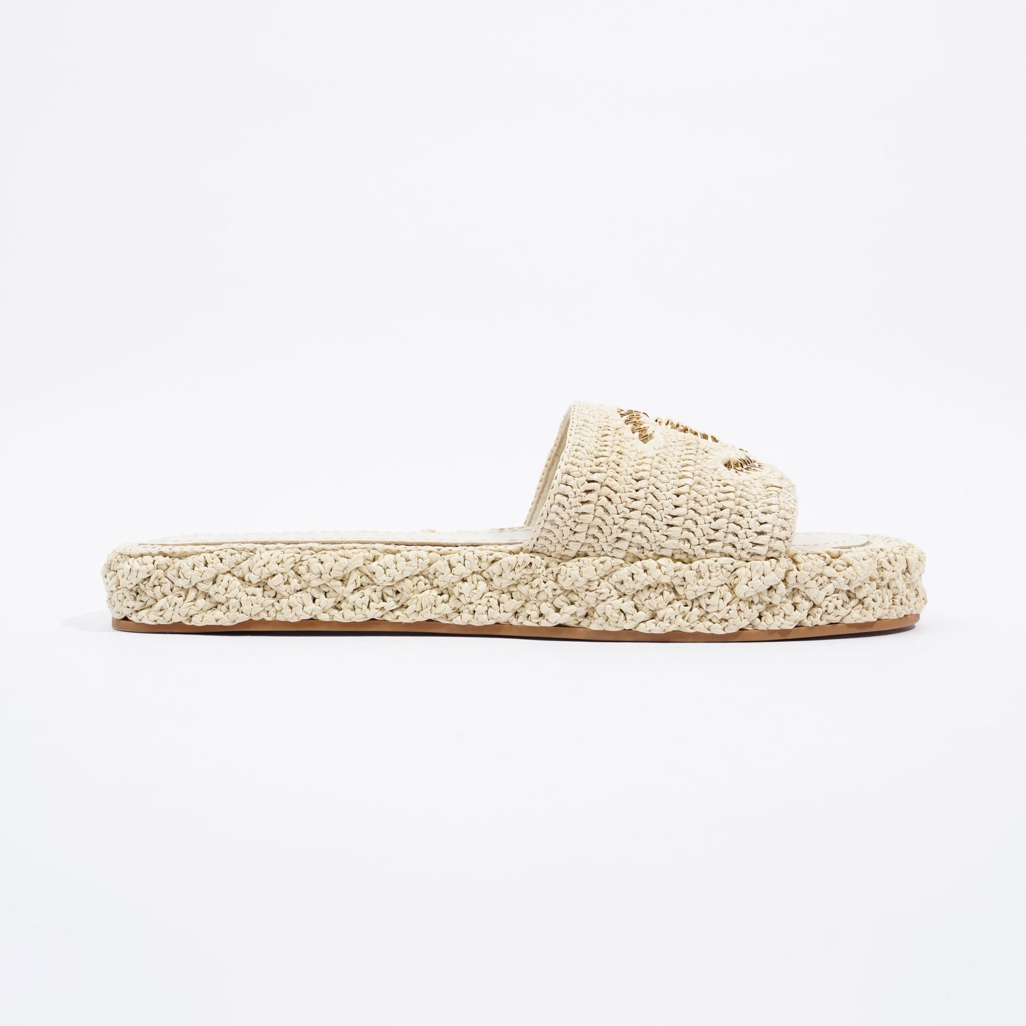 Chanel CC Braided Cord Beige Fabric EU 40 UK 7