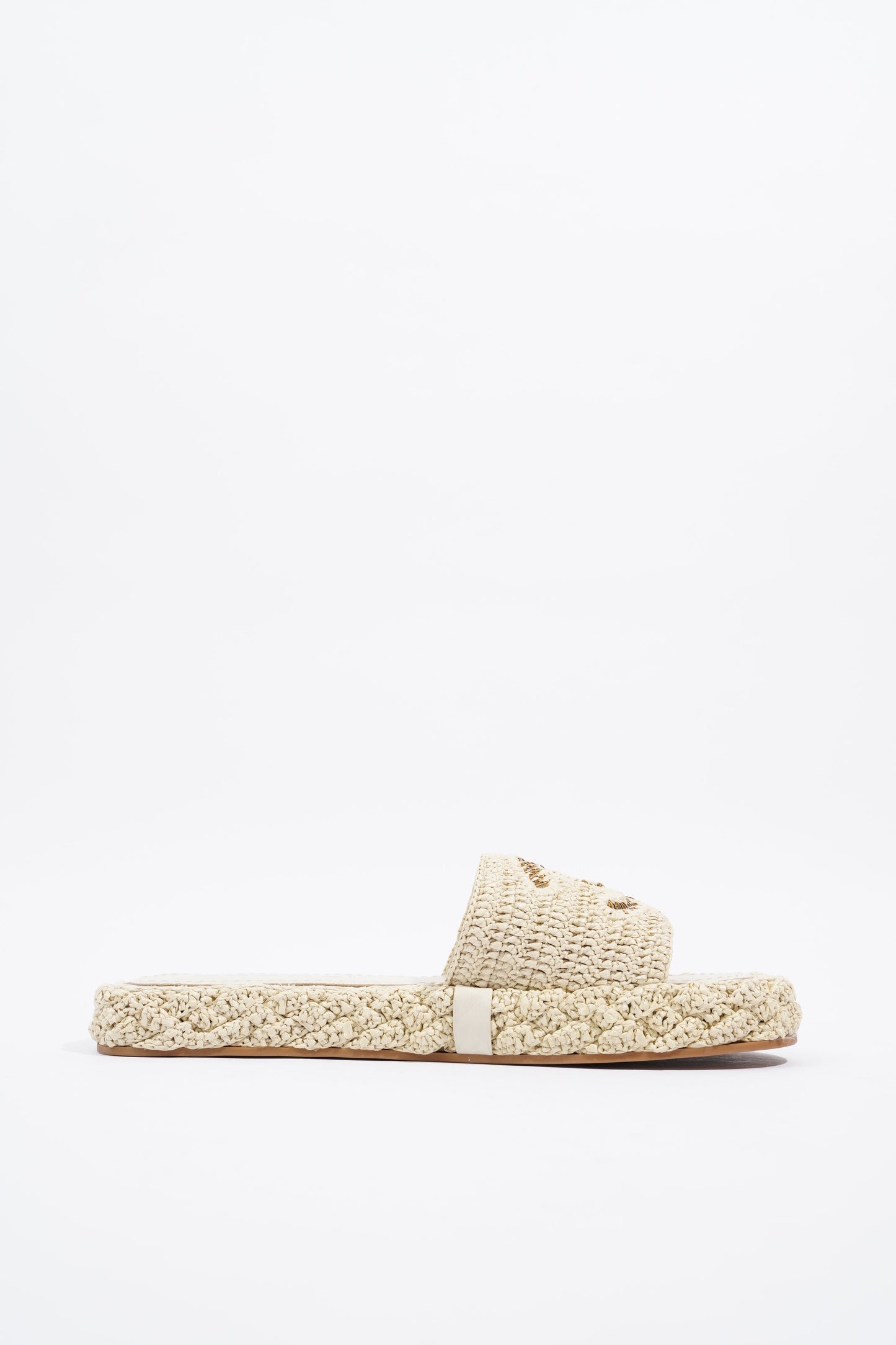 Chanel CC Braided Cord Beige Fabric EU 40 UK 7