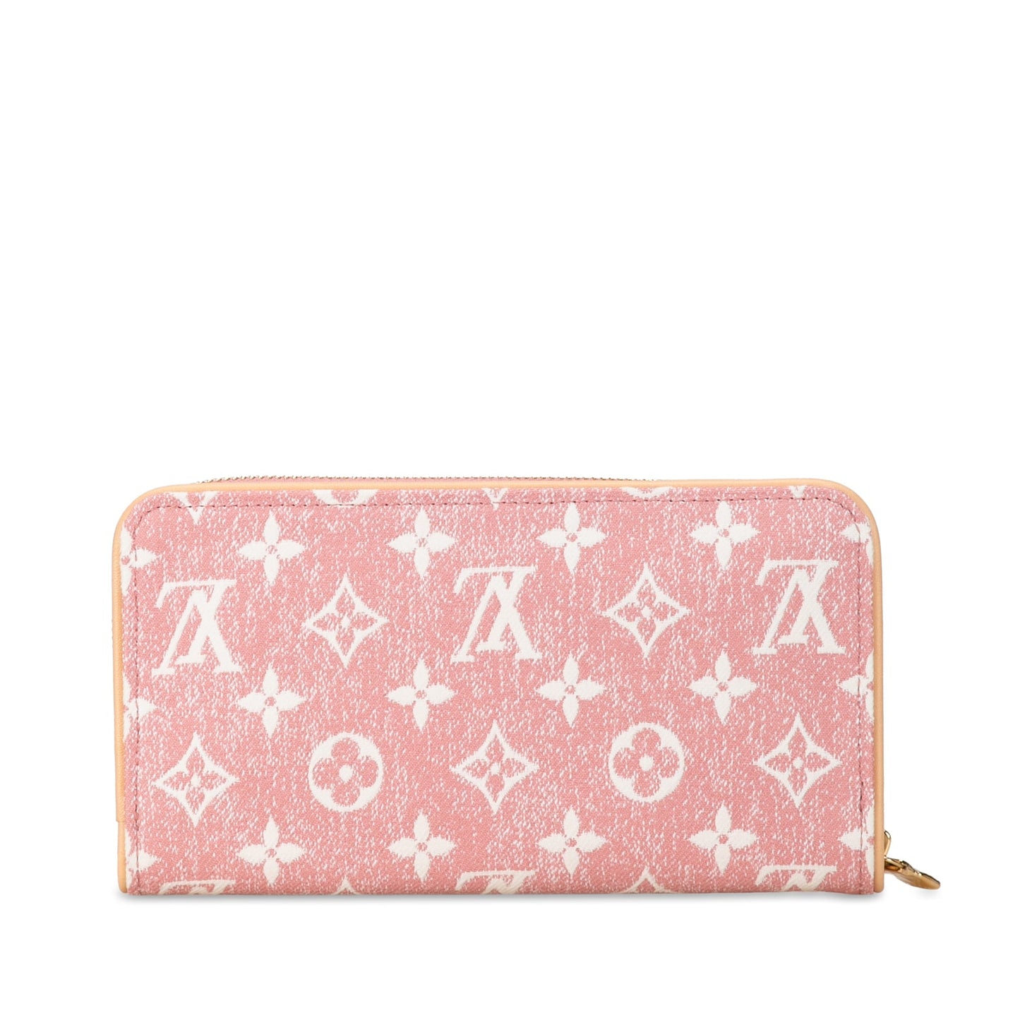 Pink Louis Vuitton Monogram Denim Jacquard Zippy Wallet