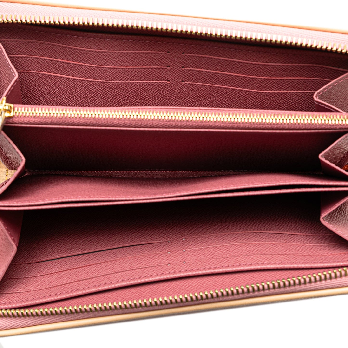 Pink Louis Vuitton Monogram Denim Jacquard Zippy Wallet