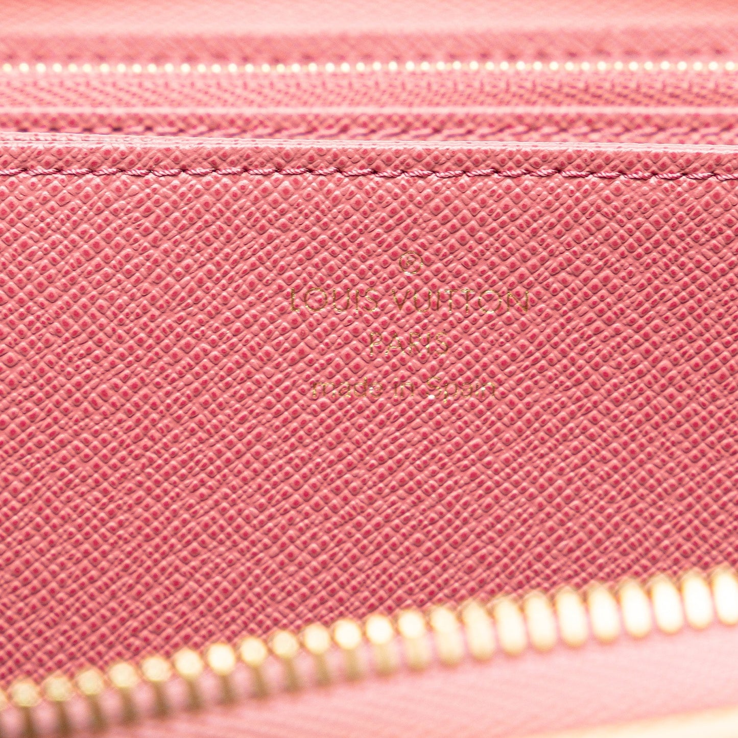 Pink Louis Vuitton Monogram Denim Jacquard Zippy Wallet