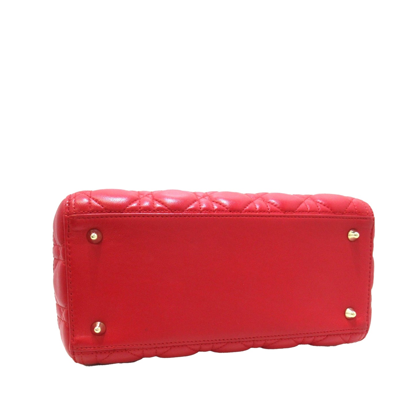 DIORMedium Lambskin Cannage Lady  Satchel