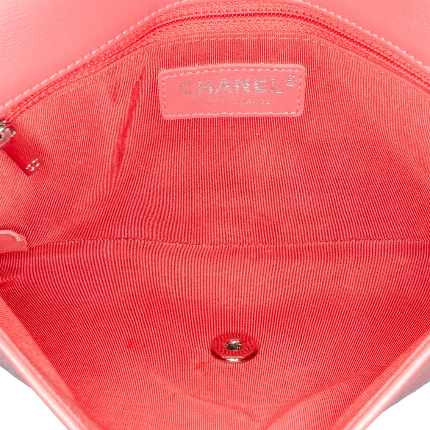 Pink Chanel Crumpled Calfskin Bi Quilted Vintage Full Flap Shoulder Bag