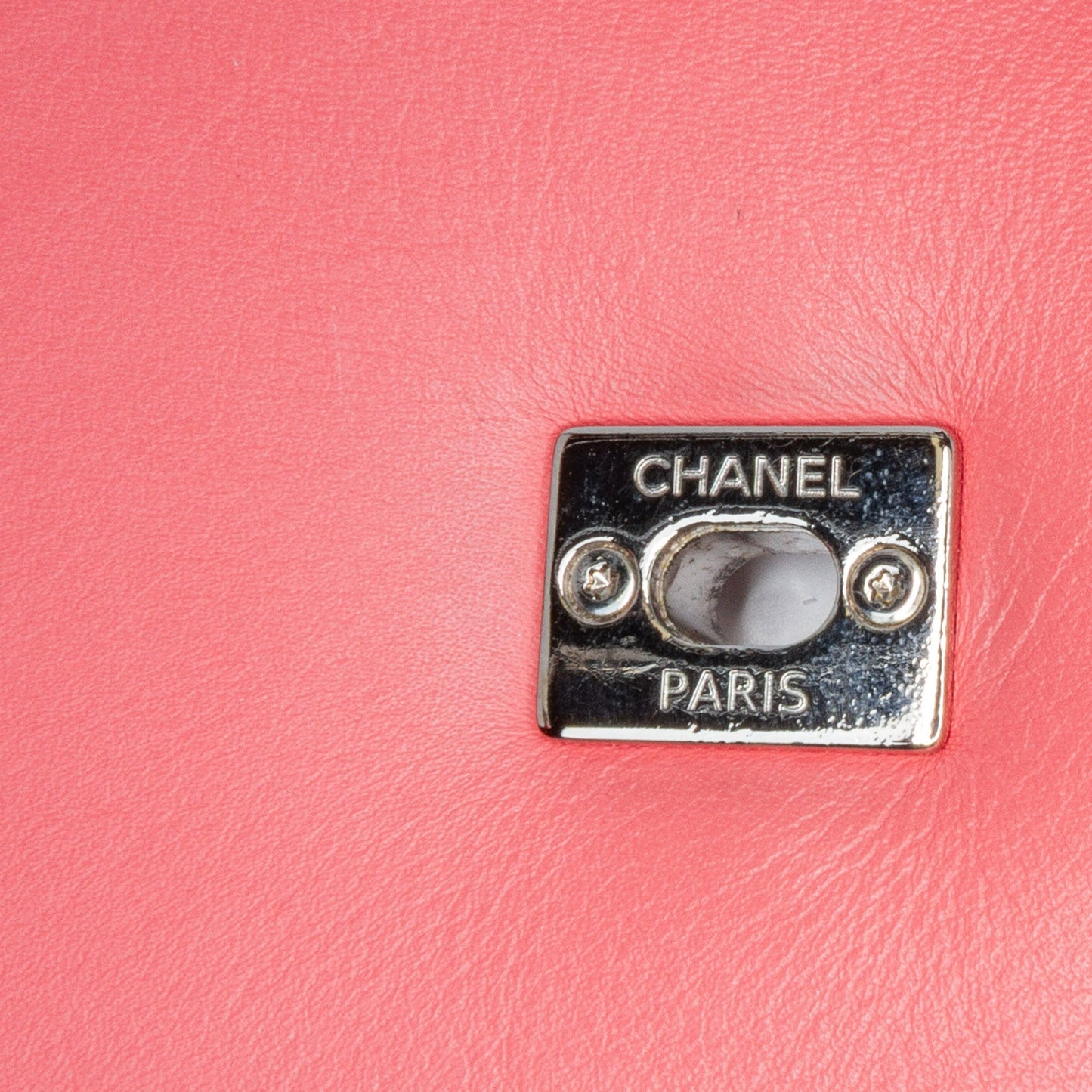 Pink Chanel Crumpled Calfskin Bi Quilted Vintage Full Flap Shoulder Bag