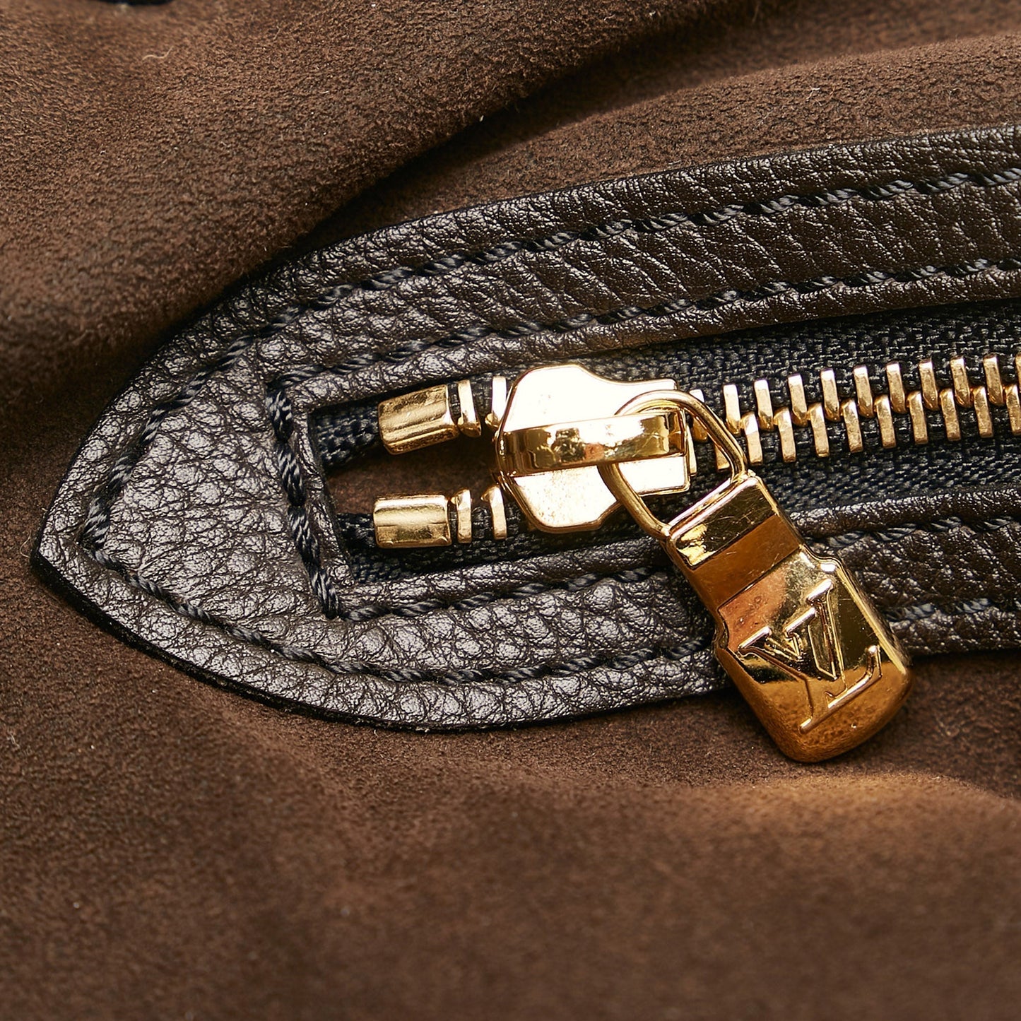 Louis Vuitton Shoulder Bag Brown Monogram Mahina