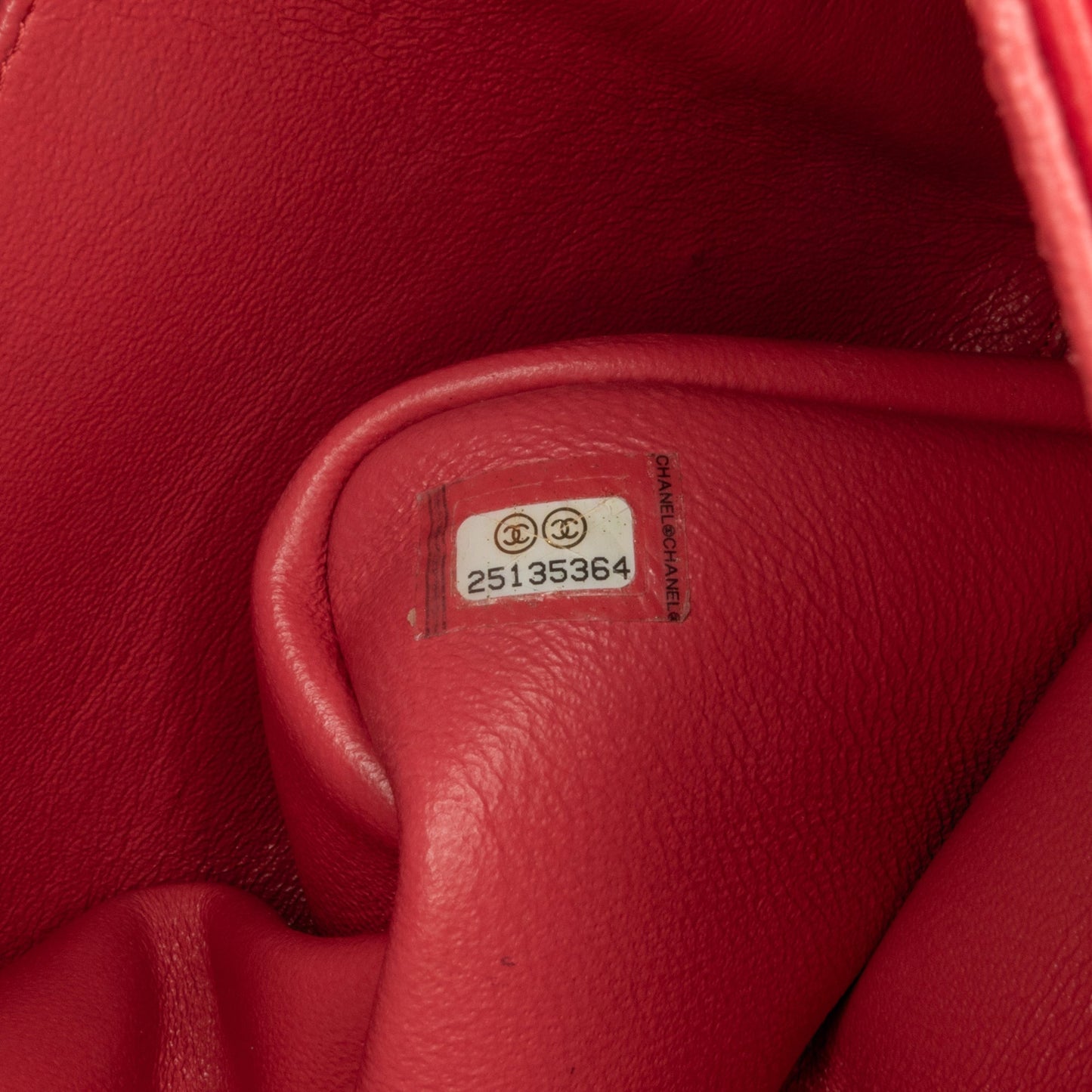 Red Chanel Jumbo Classic Lambskin Double Flap Shoulder Bag