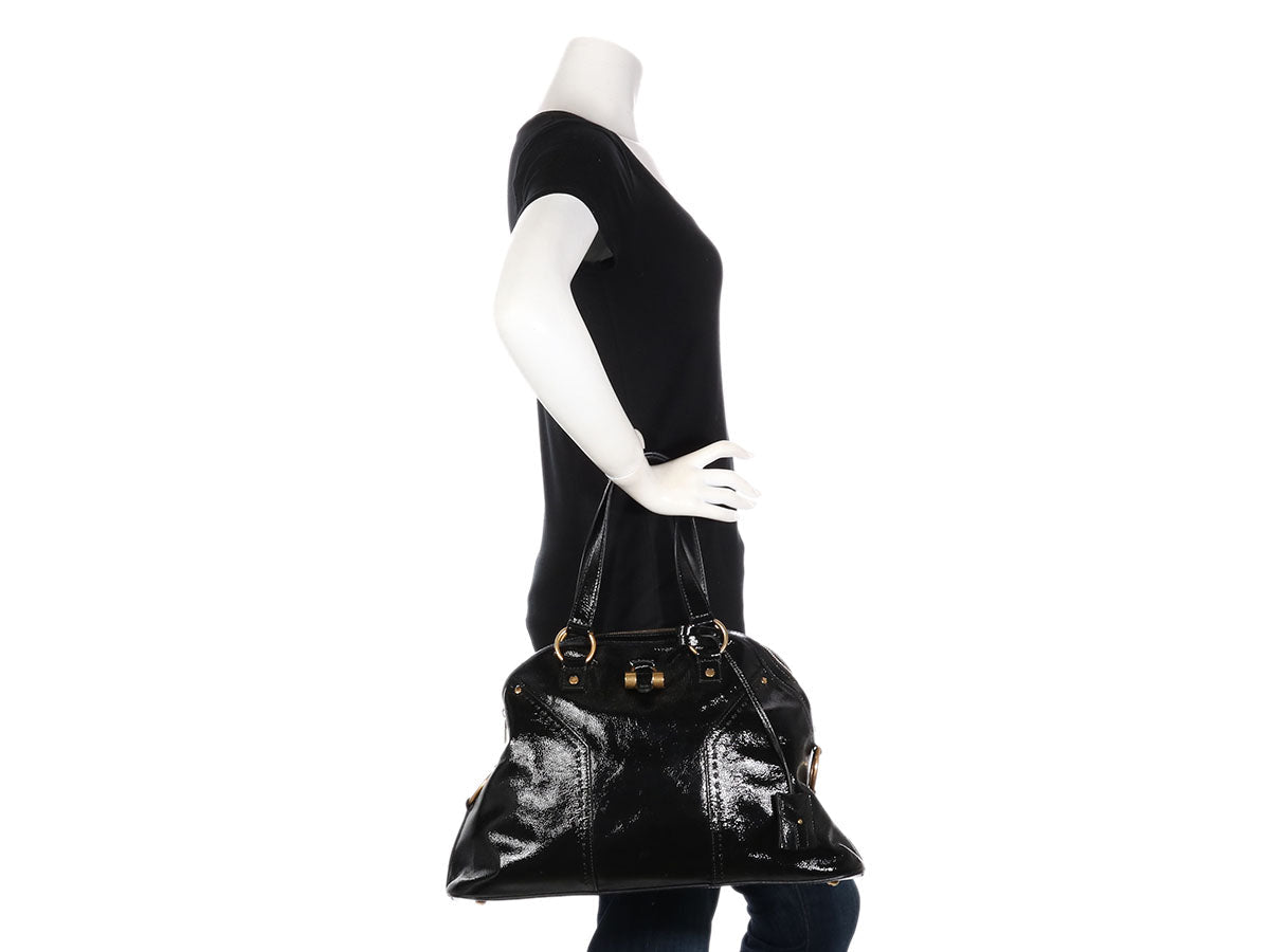 YSL Black Patent Muse