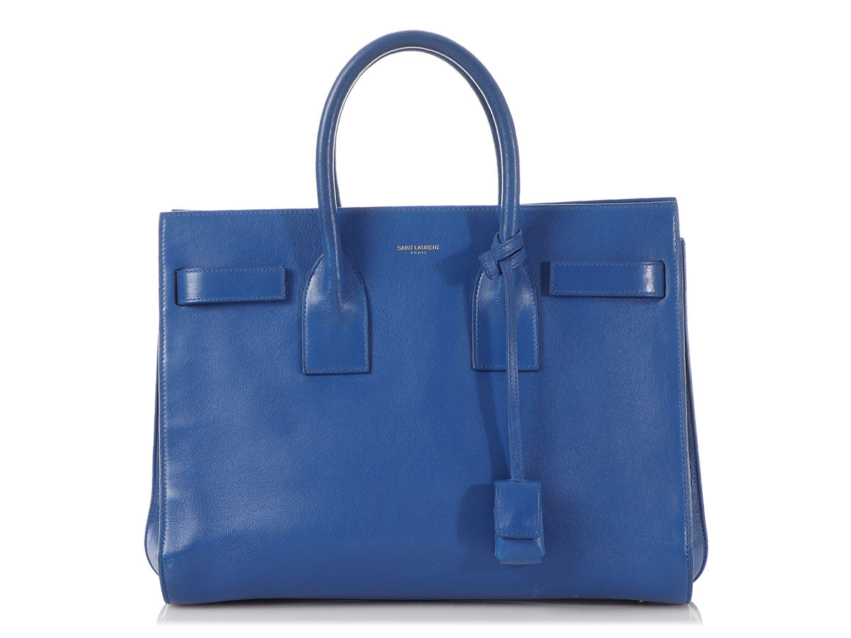 Saint Laurent Small Blue Sac De Jour