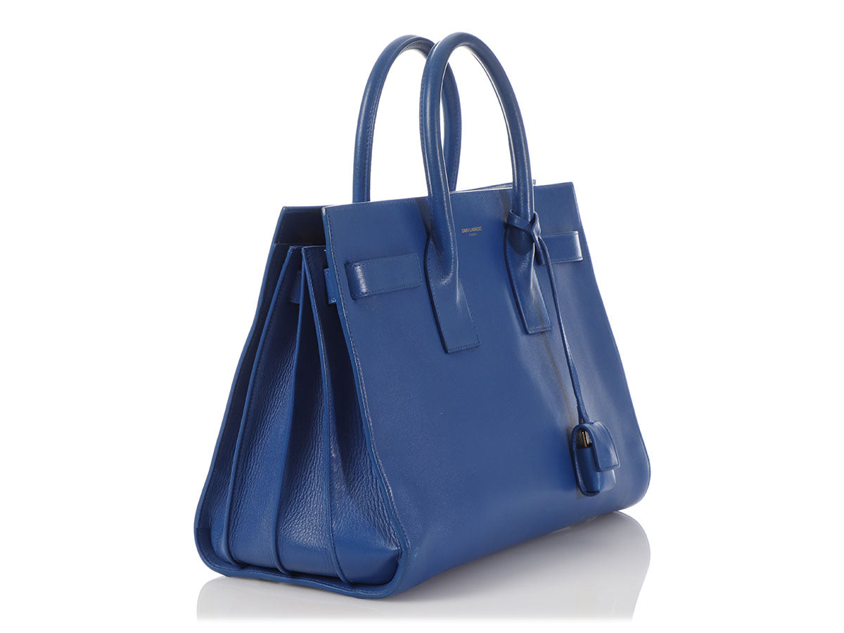 Saint Laurent Small Blue Sac De Jour