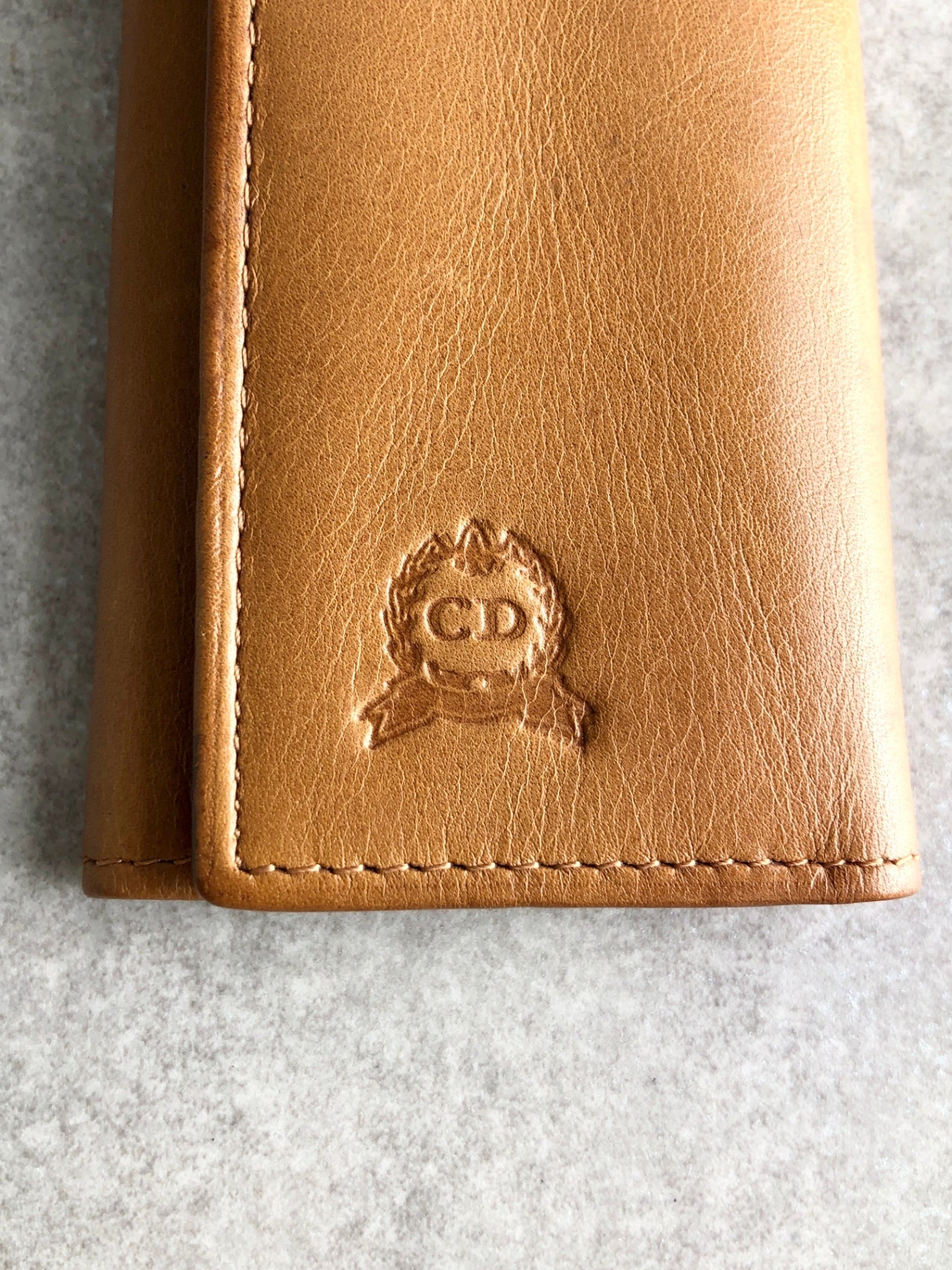 Christian Dior CD Logo Key Case Brown Vintage 6aswhx