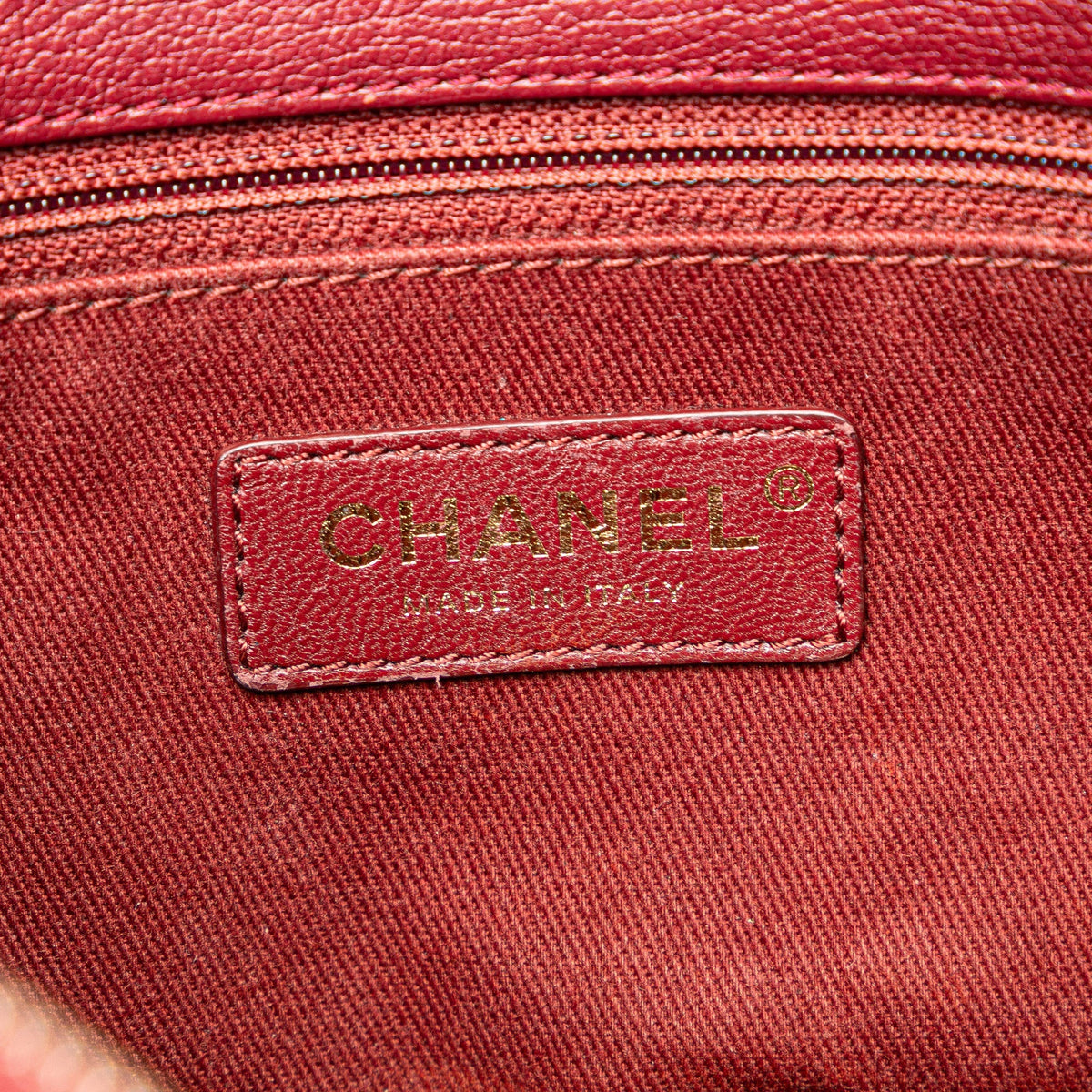 Red Chanel Medium Calfskin Coco Curve Flap Satchel
