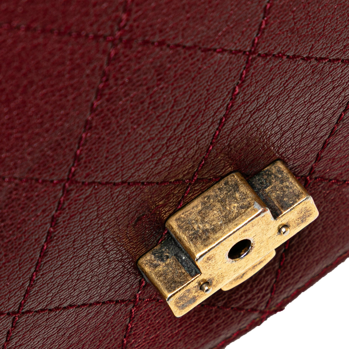 Red Chanel Medium Calfskin Coco Curve Flap Satchel
