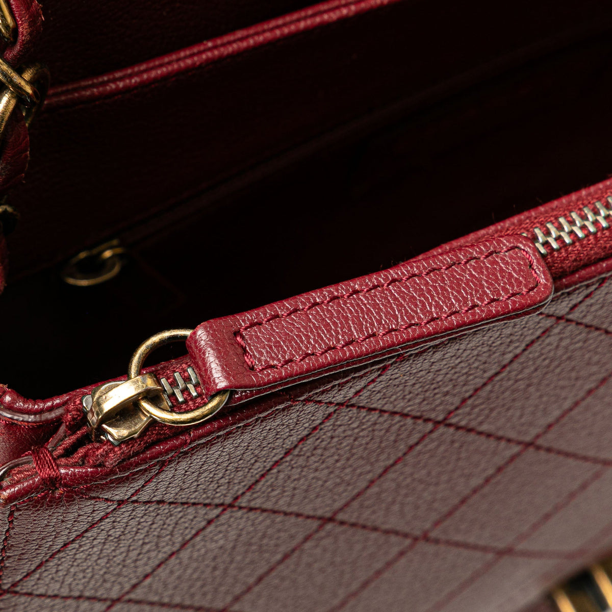 Red Chanel Medium Calfskin Coco Curve Flap Satchel