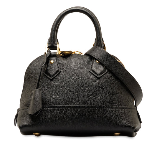Black Louis Vuitton Monogram Empreinte Neo Alma BB Satchel