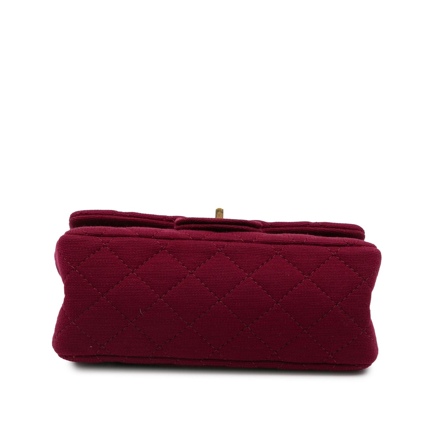 Red Chanel 2.55 Reissue Mini Quilted Jersey Double Flap Shoulder Bag