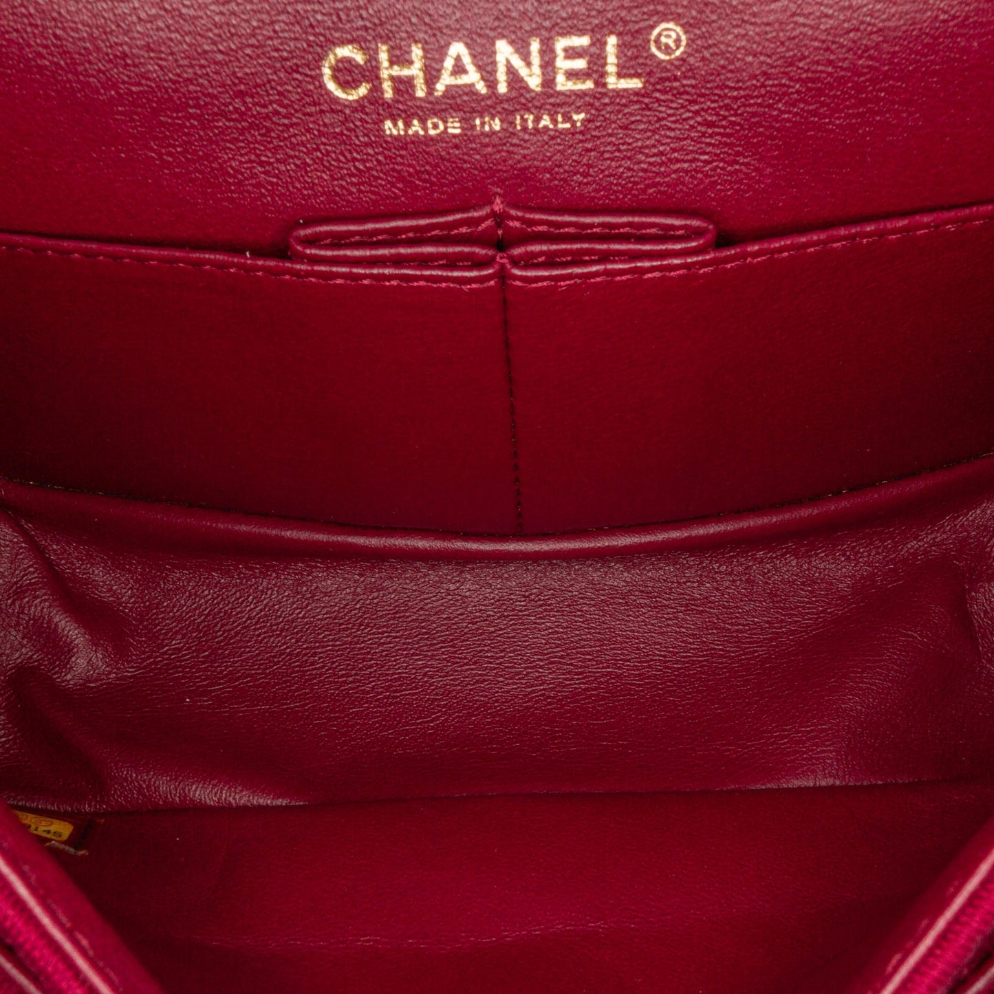 Red Chanel 2.55 Reissue Mini Quilted Jersey Double Flap Shoulder Bag