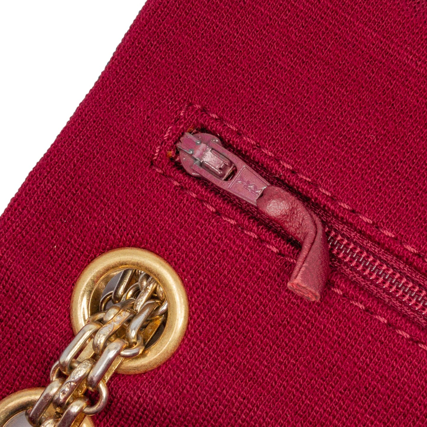 Red Chanel 2.55 Reissue Mini Quilted Jersey Double Flap Shoulder Bag