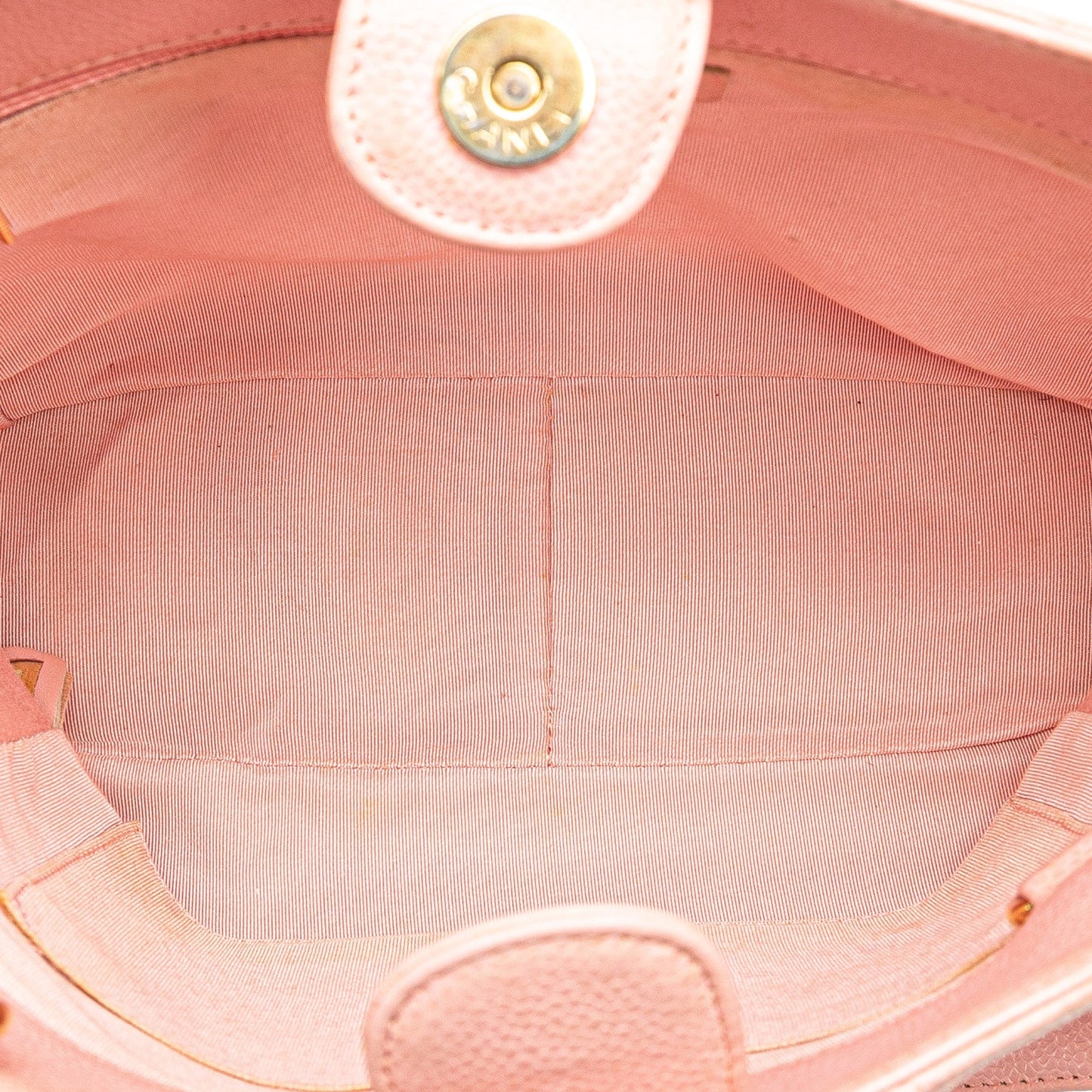 Pink Chanel Caviar Petite Shopping Tote