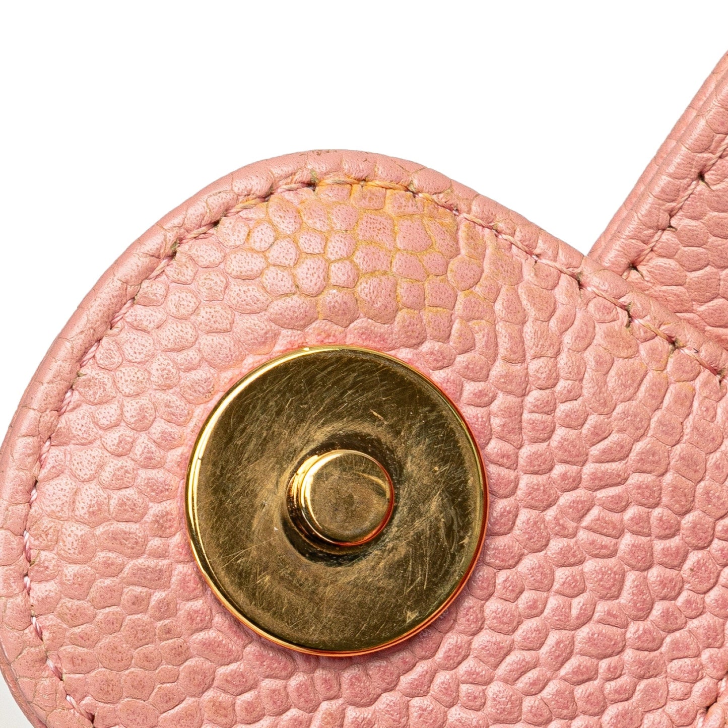 Pink Chanel Caviar Petite Shopping Tote