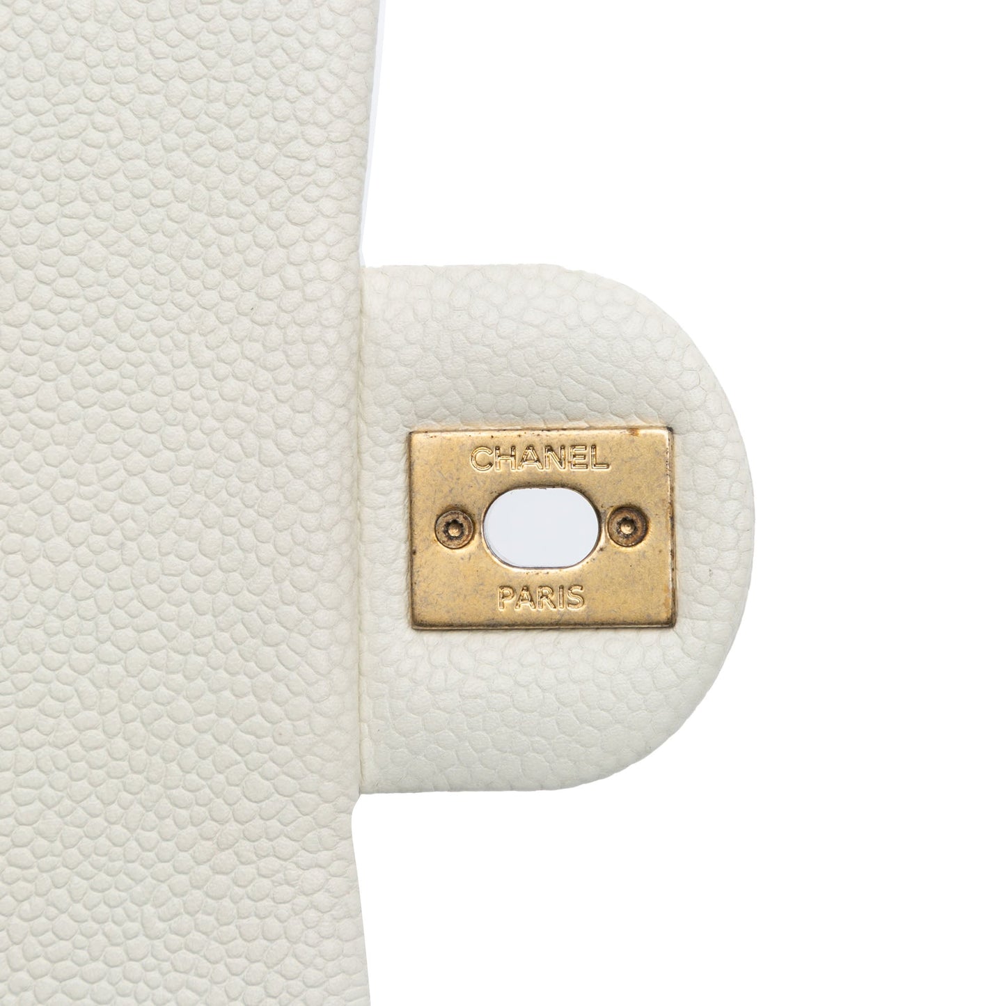 White Chanel Mini Quilted Caviar Chain Soul Flap Crossbody Bag