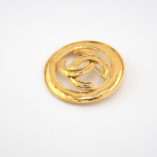 CHANEL Brooch Gold Plated gold 94P COCO Mark Women Used