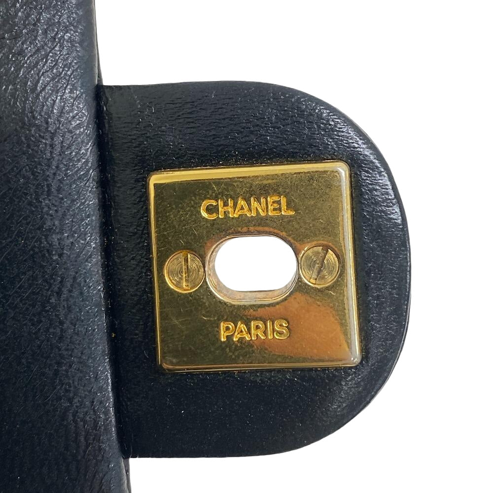 CHANEL Shoulder Bag lambskin black Single flap Single Chain COCO Mark Mini Matrasse 20 Women Used