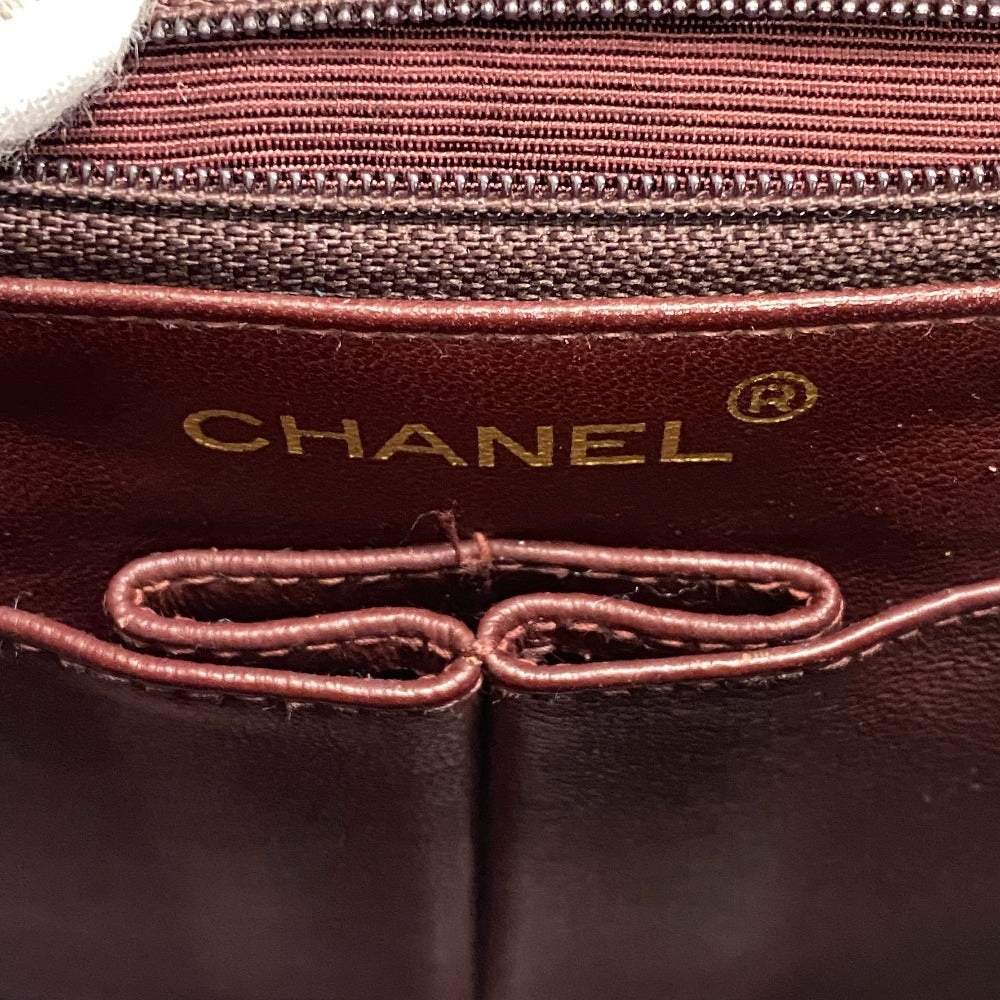 CHANEL Shoulder Bag lambskin black Single flap Single Chain COCO Mark Mini Matrasse 20 Women Used