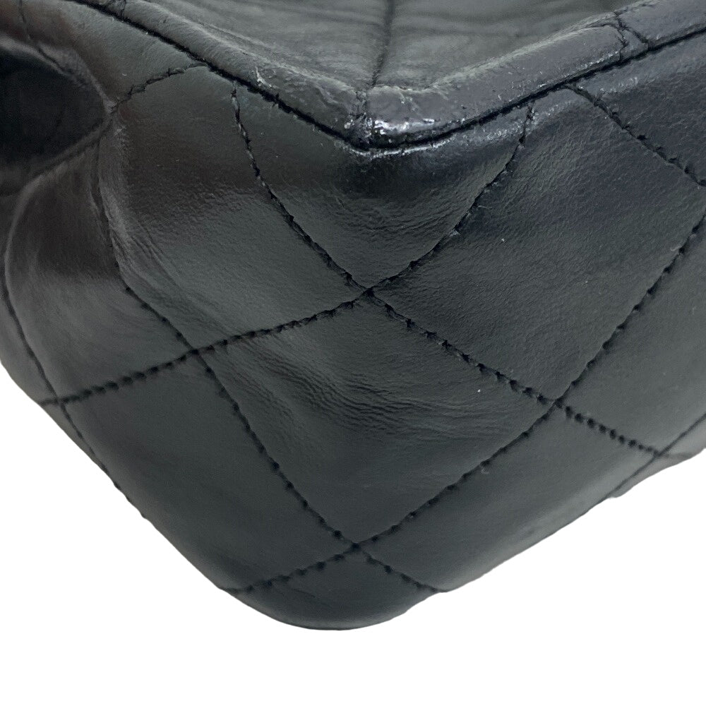 CHANEL Shoulder Bag lambskin black Single flap Single Chain COCO Mark Mini Matrasse 20 Women Used