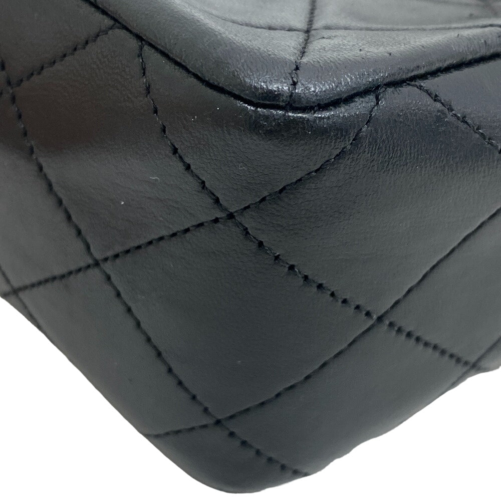 CHANEL Shoulder Bag lambskin black Single flap Single Chain COCO Mark Mini Matrasse 20 Women Used