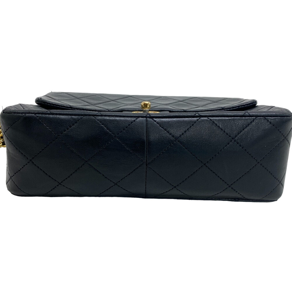 CHANEL Shoulder Bag lambskin black Single flap Single Chain COCO Mark Mini Matrasse 20 Women Used