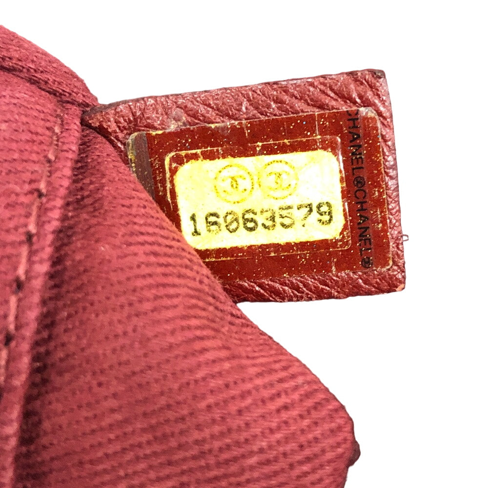 CHANEL Tote Bag canvas Red COCO Mark DeauvilleMM