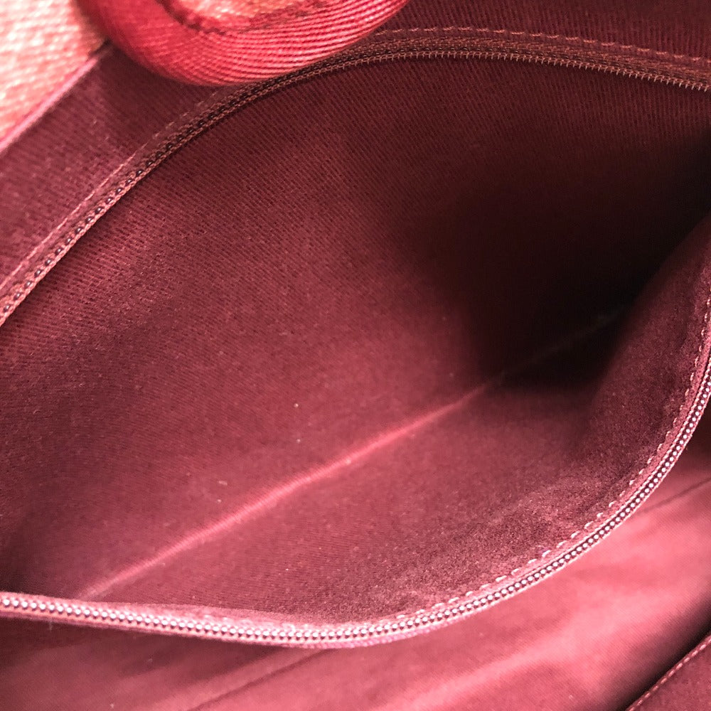 CHANEL Tote Bag canvas Red COCO Mark DeauvilleMM