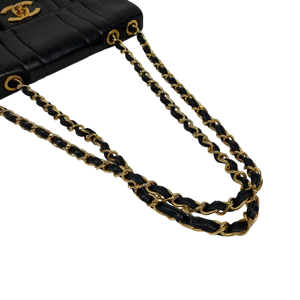 CHANEL Shoulder Bag lambskin black Big Coco Mademoiselle 30
