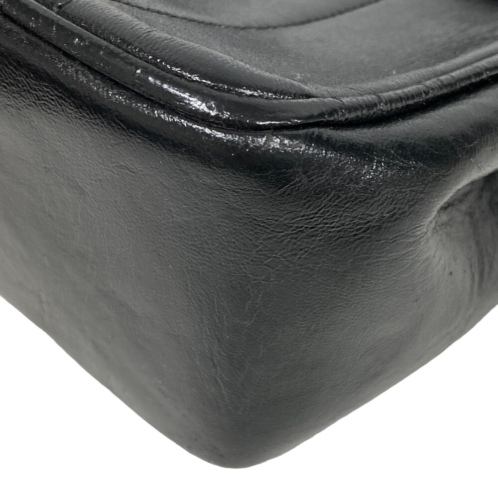 CHANEL Shoulder Bag lambskin black Big Coco Mademoiselle 30