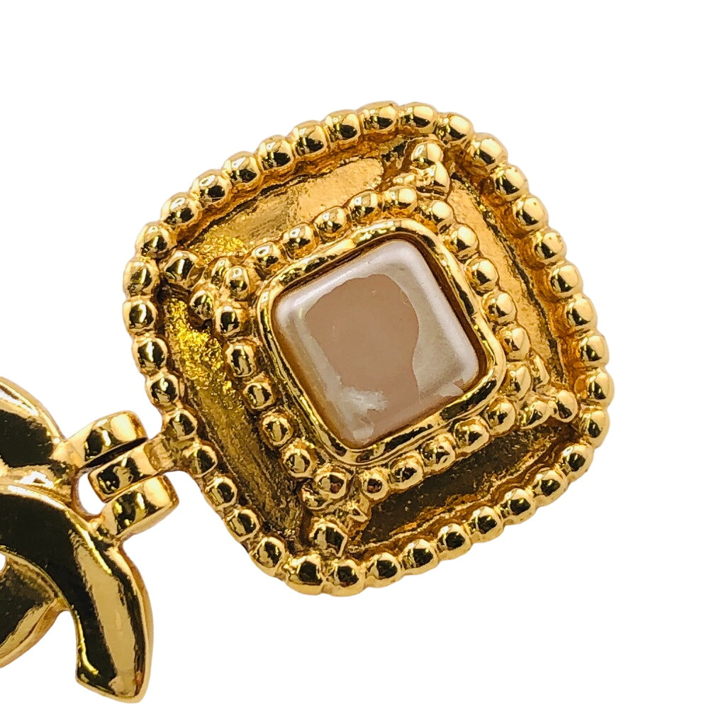 CHANEL Earring Gold Plated gold 96A COCO Mark Women Used