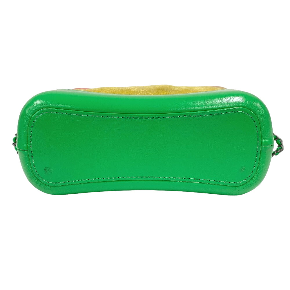 CHANEL Shoulder Bag Suede, Leather yellow COCO Mark Gabriel de Chanel