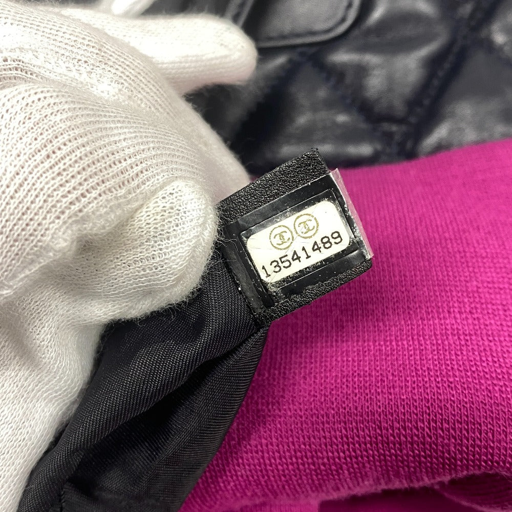 CHANEL Tote Bag leather black Matrasse Cococoon