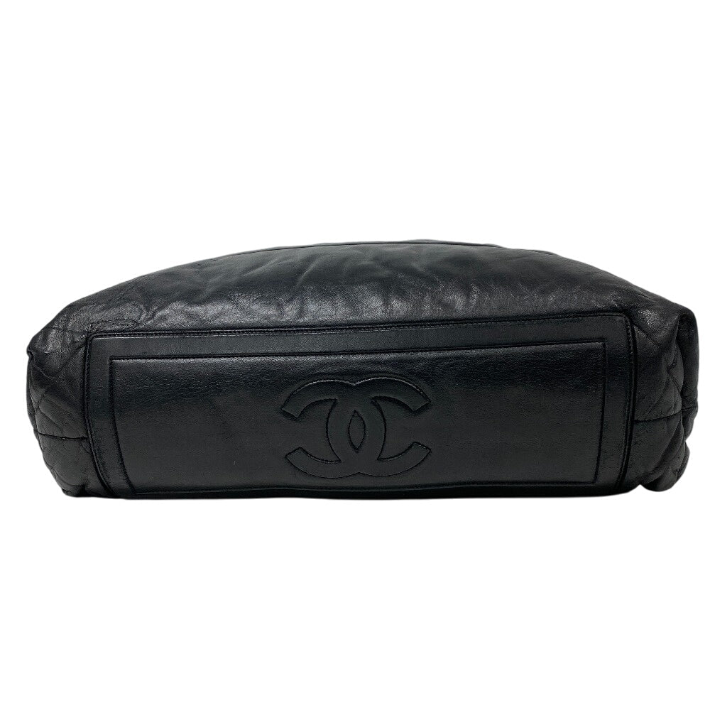 CHANEL Tote Bag leather black Cococoon