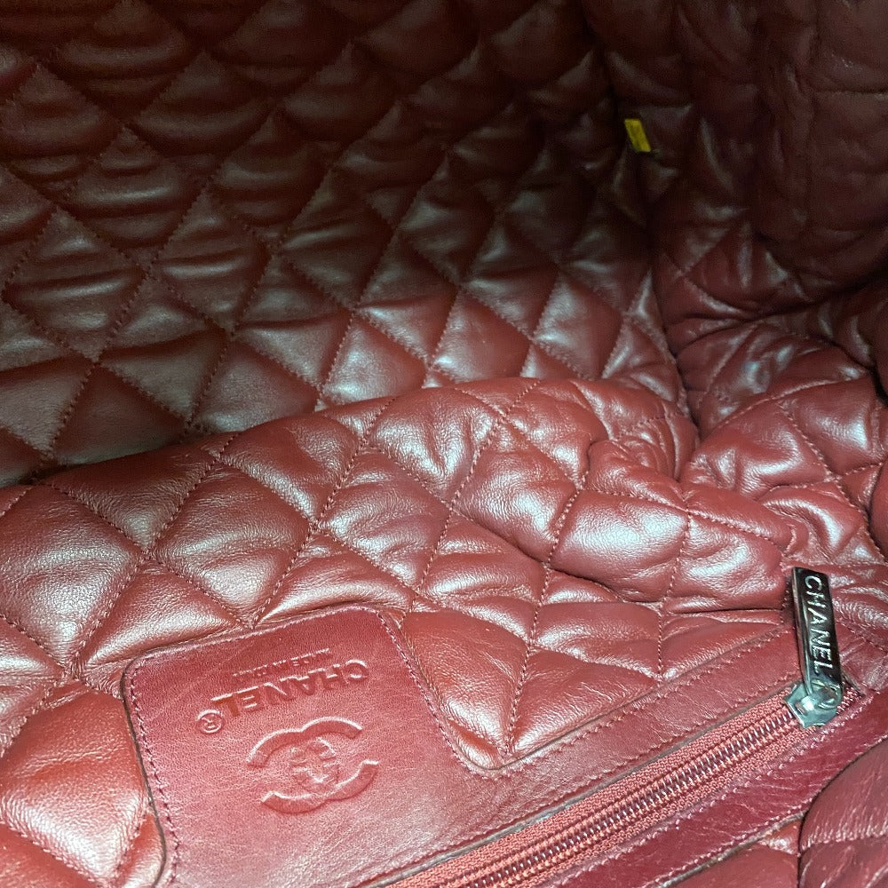 CHANEL Tote Bag leather black Cococoon