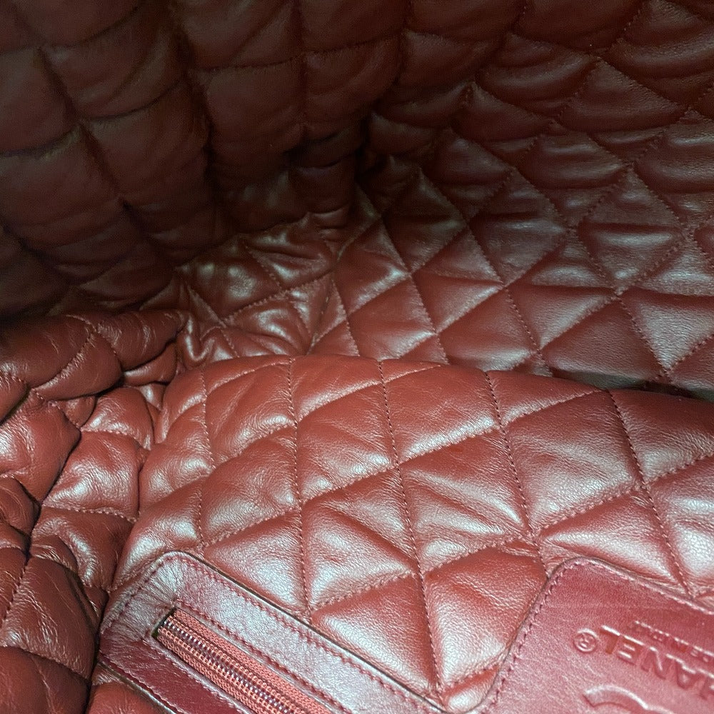 CHANEL Tote Bag leather black Cococoon