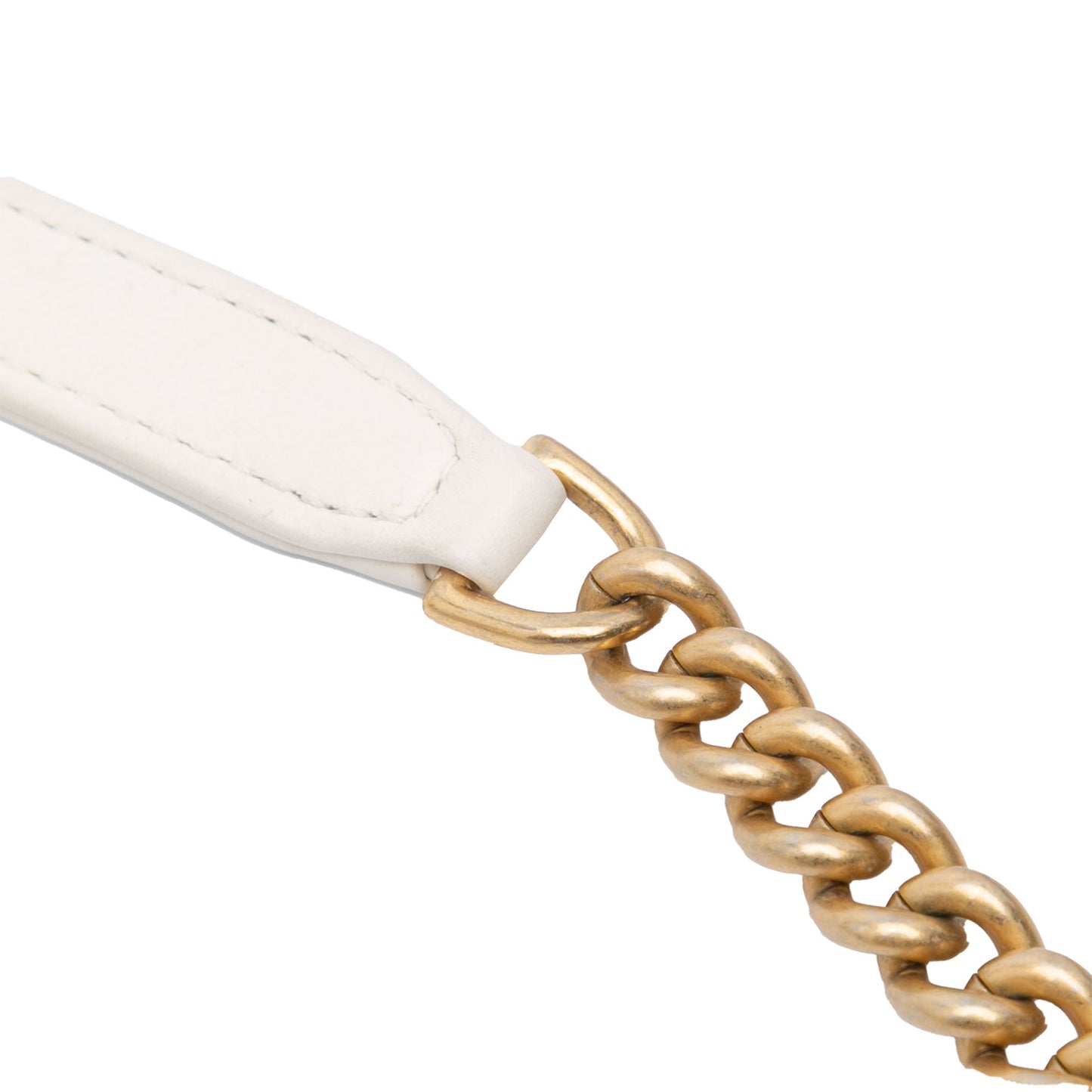 White Chanel Quilted Calfskin Pearl CC Accordion Flap Crossbody Bag