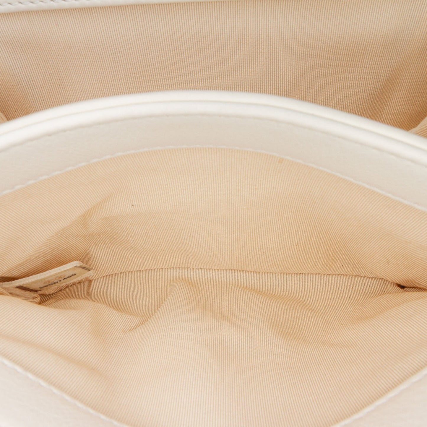 White Chanel Quilted Calfskin Pearl CC Accordion Flap Crossbody Bag