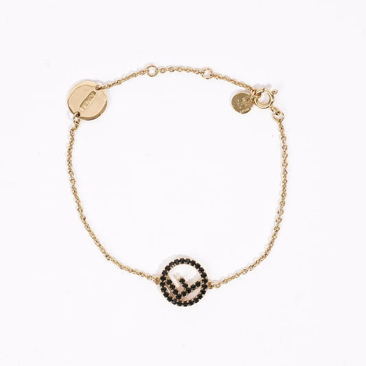 Fendi F is Fendi Bracelet Gold / Black Base Metal